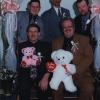 The Master's Quartet at a Valentine's Dinner. Eric Jolley, Steve Partridge, Mike Hoss Smith, Bruce Wells & Jeff Lowe  with the teddy bears. Good Times!